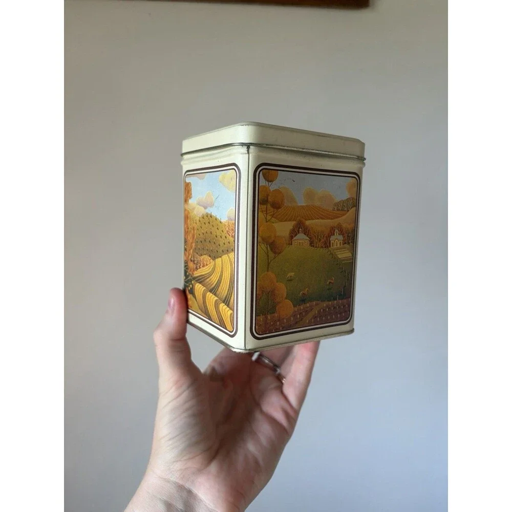 Cornucopia by Celeste Small Square Tin w/ Lid